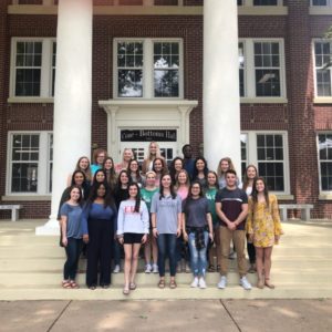 dietetics students on steps of Cone Bottoms