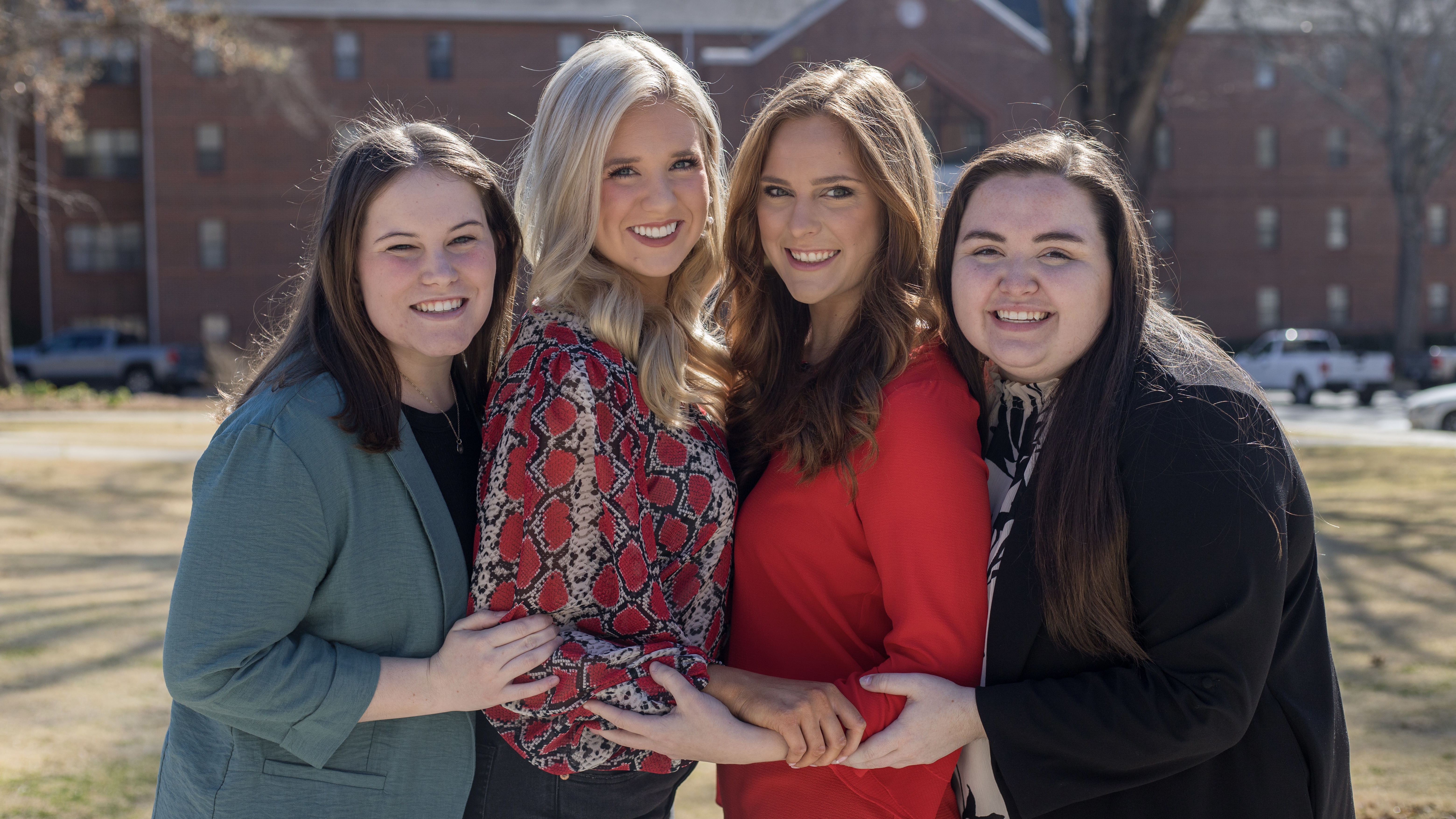 Maddie Bailey, Izzy Baughn, Caroline Derby and Anna Roussel