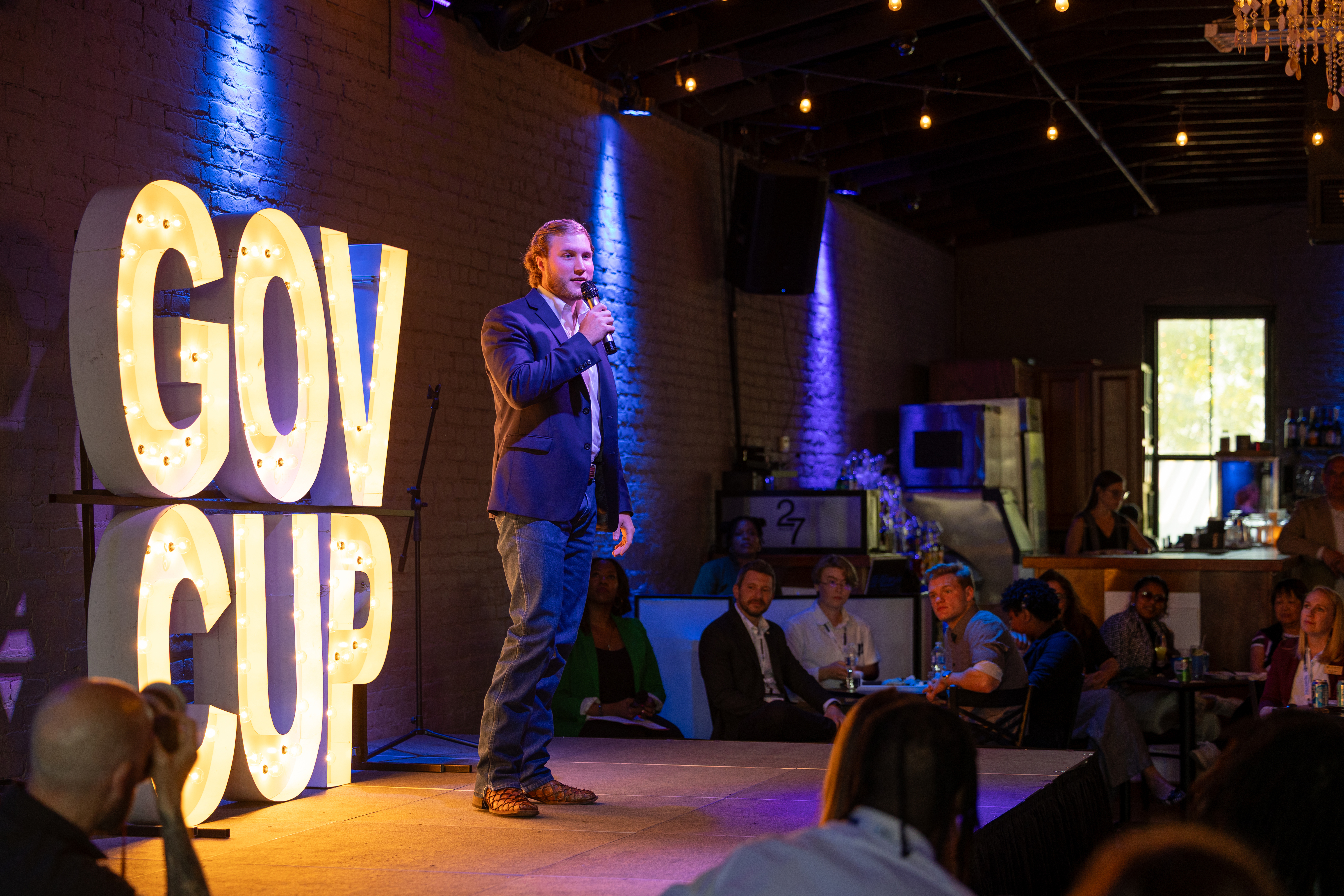 Joel Allen presenting at 2025 Governor's Cup