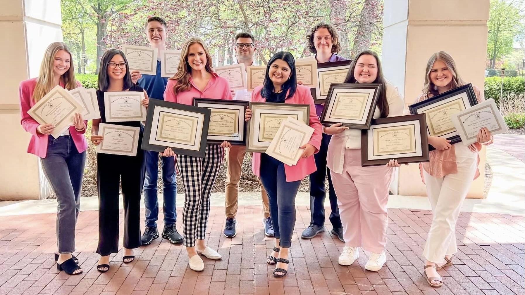 2023 student media award-winners at Ouachita Baptist University