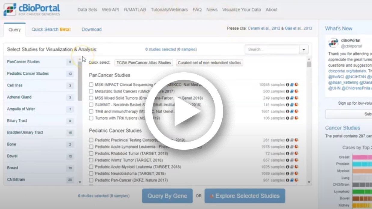 Cancer Bio Portal video screenshot