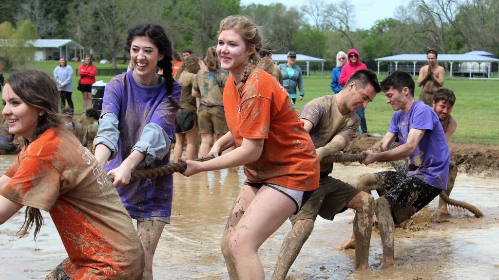 Tiger Traks mud tug-of-war